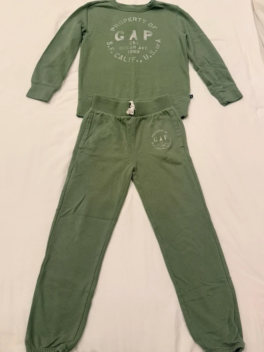 GAP Olive Green Kids Jogger Sweatpants